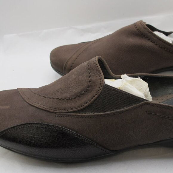Sesto Meucci of Florence brown nubuck walker slip-on with leather accents in 8.5 - Picture 5 of 8